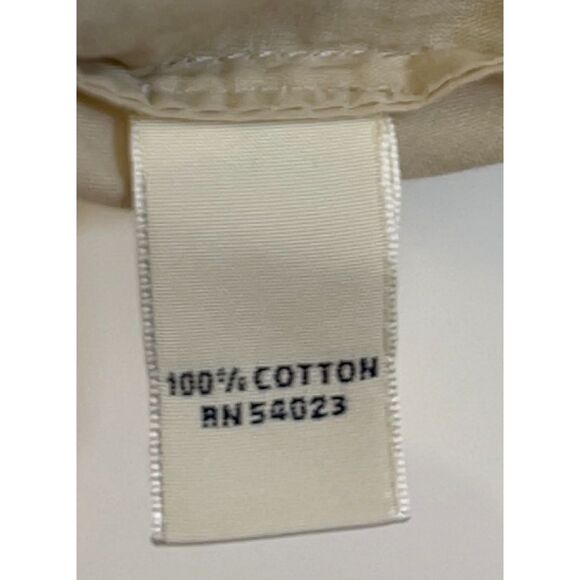 Banana Republic 100% cotton pleated shirt in cream. Size XS. - Picture 7 of 8